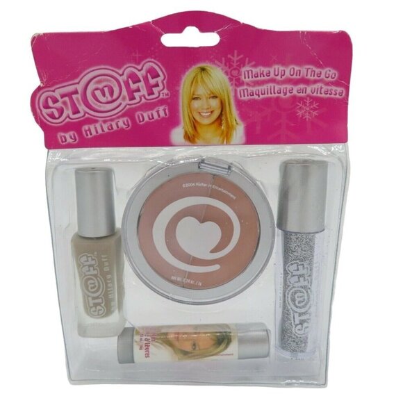 Stuff by Hilary Duff Makeup On the Go Kit Shimmer Balm Lip Gloss Polish 2003 NEW - Picture 1 of 7
